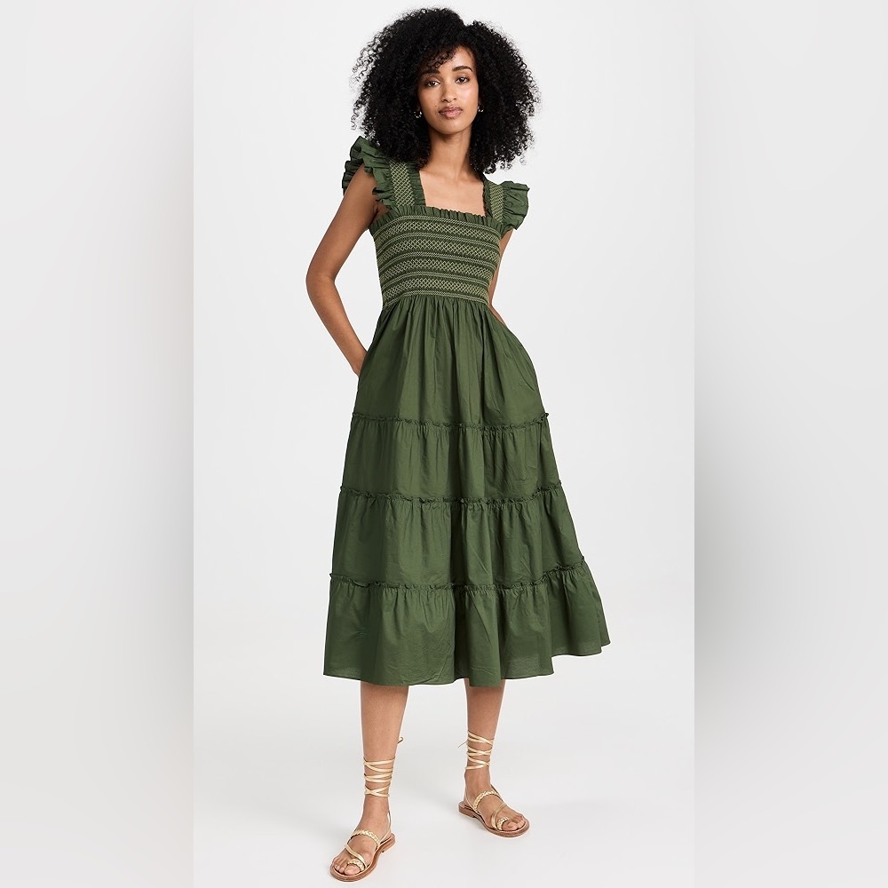 Hill House Home Olive Midi Dress Size Small